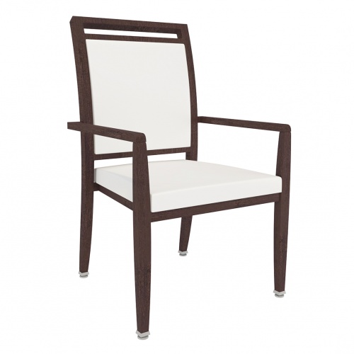 9202-1 Aluminum Stacking Arm Chair